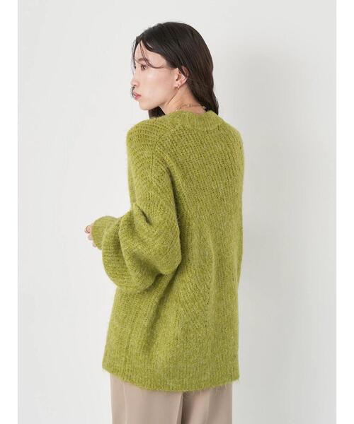 earth music&ecology（アースミュージックアンドエコロジー）の「ヘアリーニットプルオーバー（ニット/セーター・レディース・ライトベージュ/グリーン系その他3/ミント/ダークパープル・FREE）」の22枚目の写真