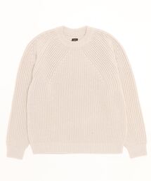 BATONER クルーネックニットセーター ホワイト BATONER（バトナー）｜ニット/セーター（ホワイト系）一覧 - WEAR