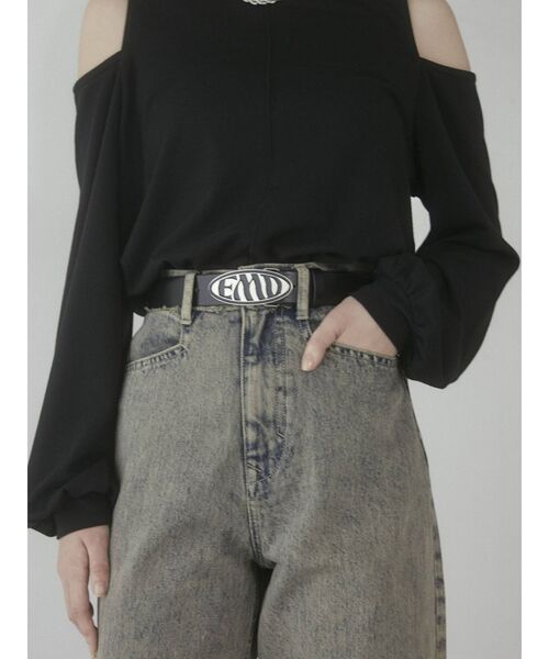 EMODA(エモダ)の「オーバルバックルロゴベルト(ベルト・レディース・ブラック/ブラウン・FREE)」の5枚目の写真