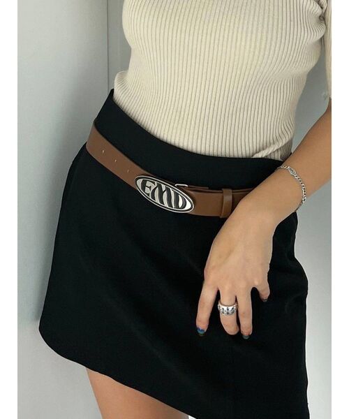 EMODA(エモダ)の「オーバルバックルロゴベルト(ベルト・レディース・ブラック/ブラウン・FREE)」の15枚目の写真