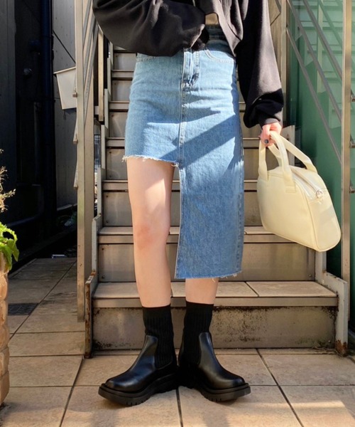 WEGO（ウィゴー）の「WEGO/ソックスブーツ（ブーツ・レディース・ブラック/ブラウン・MEDIUM/LARGE）」の5枚目の写真