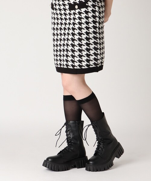 cs T&P(シーエスティーアンドピー)の「レースアップ厚底ブーツ(ブーツ・レディース・ブラック・LL/S/M/L)」の15枚目の写真