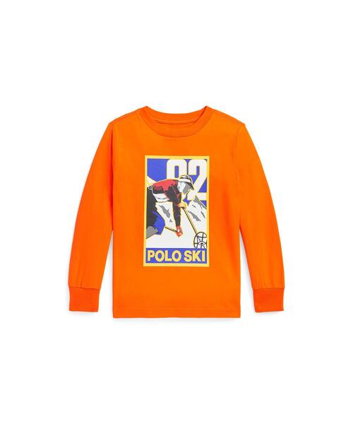 Polo スキー コットン ロングスリーブ Tシャツ