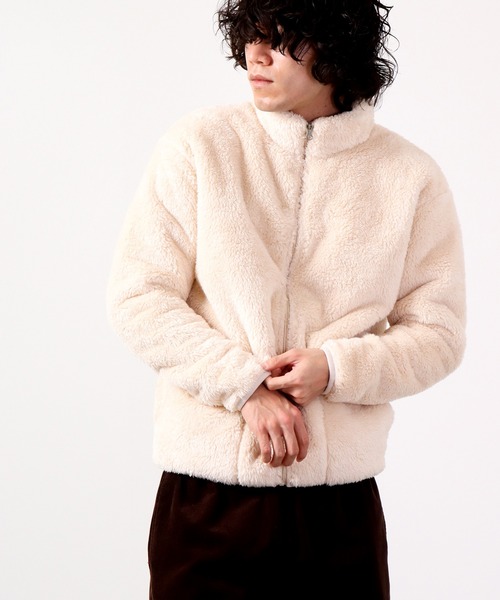 ジャケット・アウター PREMIUM ECO FUR JACKET DIANTE GUESS] DESSIE FAUX-FUR JACKET[品番：GUEW0002766]｜GUESS