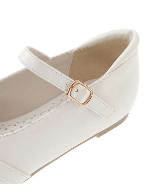 a.v.v（アーヴェヴェ）の「[KIDS]リボンバレエシューズ[WEB限定サイズ]（パンプス・キッズ・アイボリー/ブラック・195/20/19/18/185）」の8枚目の写真