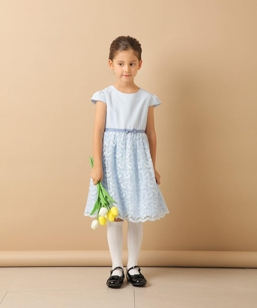 a.v.v（アーヴェヴェ）の「[KIDS]リボンバレエシューズ[WEB限定サイズ]（パンプス・キッズ・アイボリー/ブラック・195/20/19/18/185）」の3枚目の写真