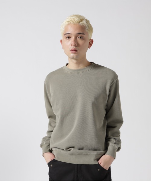 AVIREX（アヴィレックス）の「《DAILY/デイリー》FADE WASH CREW NECK SWEAT / フェード ウォッシュ クルーネック スウェット / AVIREX / アヴィレックス（スウェット・メンズ・チャコール/オレンジ/グレー系その他3/オリーブ系・2XL/M/L/XL）」の9枚目の写真
