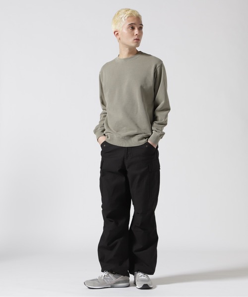 AVIREX（アヴィレックス）の「《DAILY/デイリー》FADE WASH CREW NECK SWEAT / フェード ウォッシュ クルーネック スウェット / AVIREX / アヴィレックス（スウェット・メンズ・チャコール/オレンジ/グレー系その他3/オリーブ系・2XL/M/L/XL）」の10枚目の写真