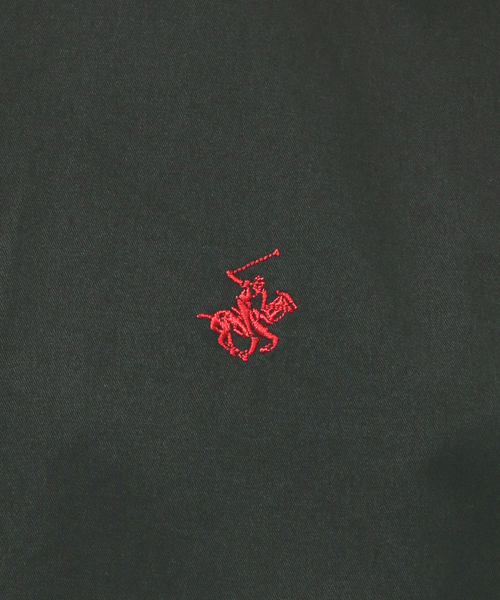 BEVERLY HILLS POLO CLUB(ビバリーヒルズポロクラブ)の「【BEVERLY HILLS POLO CLUB / ビバリーヒルズポロクラブ】バンドカラー ワンポイントPOLO 刺繍 半袖シャツ(シャツ/ブラウス・メンズ・ブラック/ホワイト/ダークネイビー/インディゴブルー・M/L/LL)」の7枚目の写真
