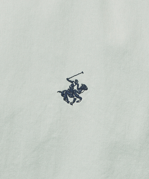 BEVERLY HILLS POLO CLUB(ビバリーヒルズポロクラブ)の「【BEVERLY HILLS POLO CLUB / ビバリーヒルズポロクラブ】バンドカラー ワンポイントPOLO 刺繍 半袖シャツ(シャツ/ブラウス・メンズ・ブラック/ホワイト/ダークネイビー/インディゴブルー・M/L/LL)」の20枚目の写真