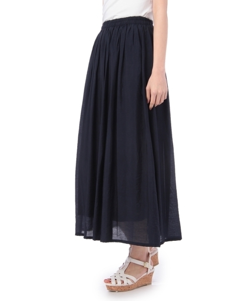 grove（グローブ）の「マキシ丈ボイルスカ-ト（スカート・レディース・ホワイト/イエロー/ブルー・02/03）」の3枚目の写真