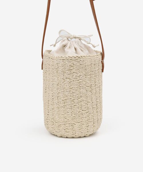 MAJESTIC LEGON（マジェスティックレゴン）の「ショルダーペーパーかごバッグ（かごバッグ・レディース・ブラウン/ブラック・FREE）」の9枚目の写真