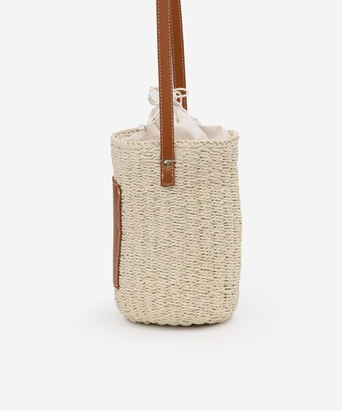 MAJESTIC LEGON（マジェスティックレゴン）の「ショルダーペーパーかごバッグ（かごバッグ・レディース・ブラウン/ブラック・FREE）」の10枚目の写真