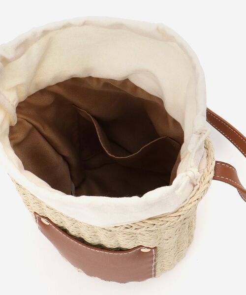 MAJESTIC LEGON（マジェスティックレゴン）の「ショルダーペーパーかごバッグ（かごバッグ・レディース・ブラウン/ブラック・FREE）」の13枚目の写真