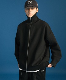 オーバーサイズ フルジップアップ ドライバーズニットカーディガン