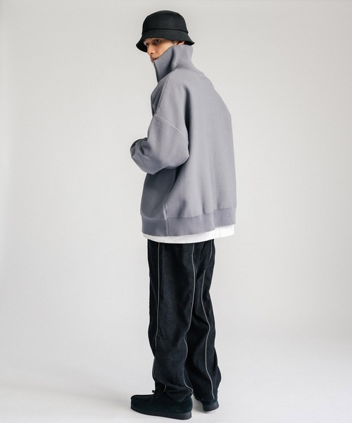 Ressaca(レサーカ)の「オーバーサイズ フルジップアップ ドライバーズニットカーディガン(ニット/セーター・メンズ・ブルー/グレー/オフホワイト/ブラック/オレンジ・M/L)」の11枚目の写真