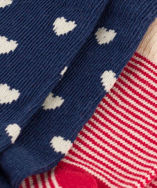 PETIT BATEAU（プチバトー）の「ソックス２枚組（ソックス/靴下・キッズ・その他/ピンク系その他・6m-12m/18m-36m）」の5枚目の写真