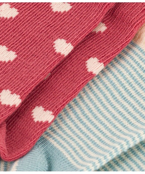 PETIT BATEAU（プチバトー）の「ソックス２枚組（ソックス/靴下・キッズ・その他/ピンク系その他・6m-12m/18m-36m）」の3枚目の写真