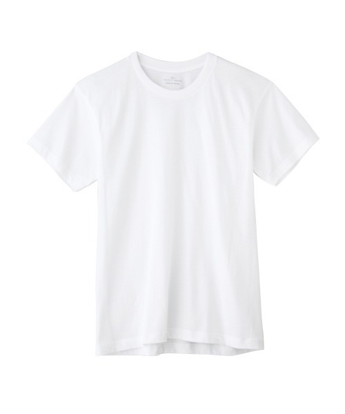 BODY WILD(ボディーワイルド)の「BODY WILD/ボディワイルド クルーネックTシャツ 抗菌防臭加工 2枚組 綿100%(インナーウェア/肌着・メンズ・ブラック/ホワイト/杢グレー・LARGE/X-LARGE/MEDIUM)」の4枚目の写真