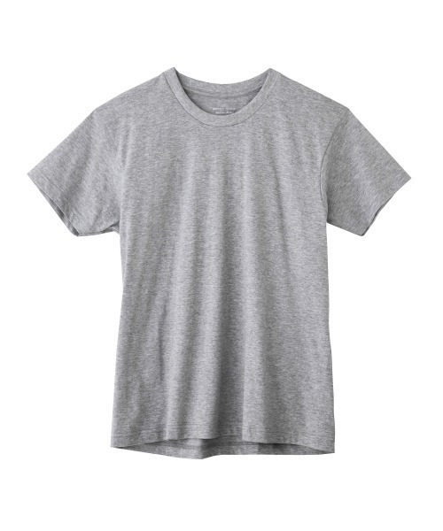 BODY WILD(ボディーワイルド)の「BODY WILD/ボディワイルド クルーネックTシャツ 抗菌防臭加工 2枚組 綿100%(インナーウェア/肌着・メンズ・ブラック/ホワイト/杢グレー・LARGE/X-LARGE/MEDIUM)」の8枚目の写真