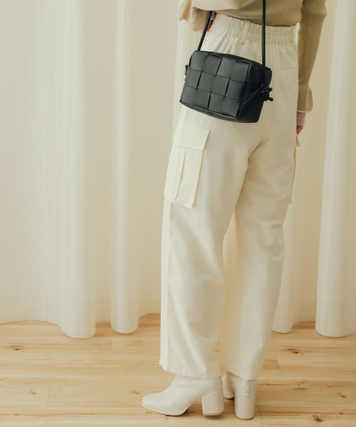 SENSE OF PLACE by URBAN RESEARCH（センスオブプレイスバイアーバンリサーチ）の「ハイウエストミリタリーパンツ（その他パンツ・レディース・ブラック/ベージュ/アイボリー・ONE）」の5枚目の写真