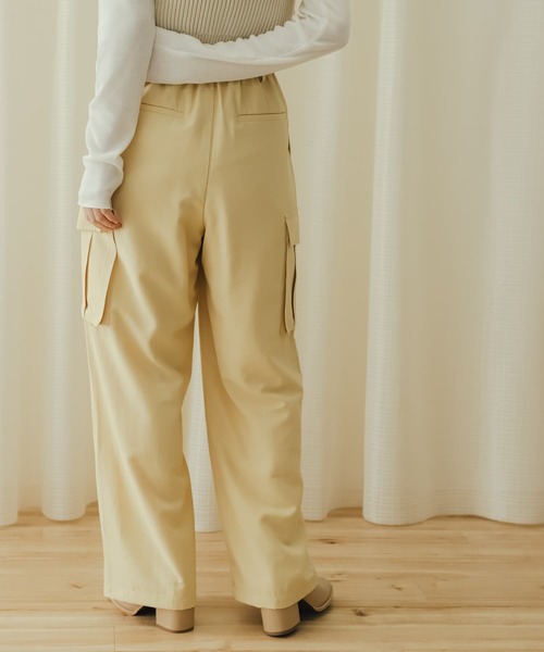 SENSE OF PLACE by URBAN RESEARCH（センスオブプレイスバイアーバンリサーチ）の「ハイウエストミリタリーパンツ（その他パンツ・レディース・ブラック/ベージュ/アイボリー・ONE）」の15枚目の写真