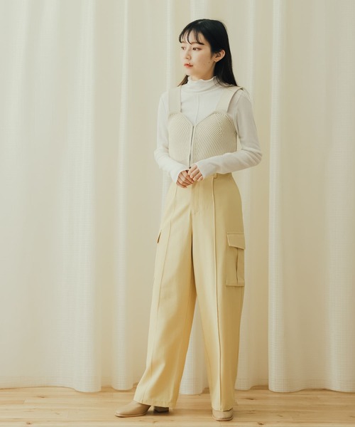 SENSE OF PLACE by URBAN RESEARCH（センスオブプレイスバイアーバンリサーチ）の「ハイウエストミリタリーパンツ（その他パンツ・レディース・ブラック/ベージュ/アイボリー・ONE）」の16枚目の写真