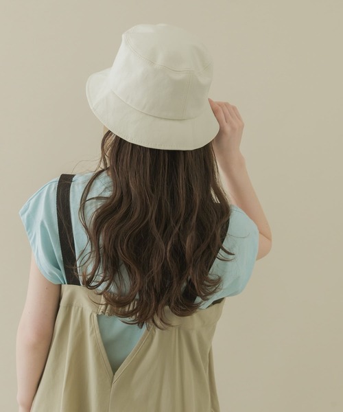 SMELLY（スメリー）の「コットンリボンバケットハット（ハット・レディース・アイボリー/ブラック・-）」の17枚目の写真