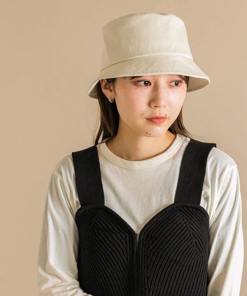 SMELLY（スメリー）の「コットンリボンバケットハット（ハット・レディース・アイボリー/ブラック・-）」の21枚目の写真