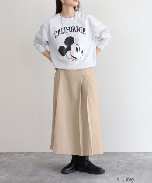 fredy emue(フレディエミュ)の「【別注】MICKEY裏毛プルオーバースウェット(スウェット・レディース・グレー/ネイビー・M)」の15枚目の写真