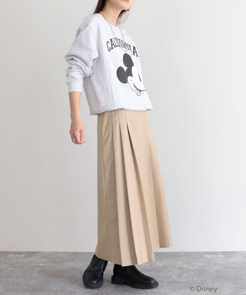 fredy emue(フレディエミュ)の「【別注】MICKEY裏毛プルオーバースウェット(スウェット・レディース・グレー/ネイビー・M)」の16枚目の写真