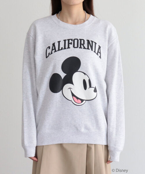 fredy emue(フレディエミュ)の「【別注】MICKEY裏毛プルオーバースウェット(スウェット・レディース・グレー/ネイビー・M)」の19枚目の写真