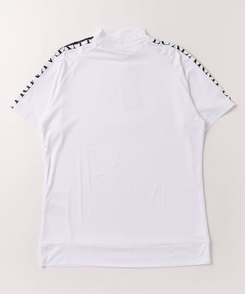【セール】LUXEAKMPLUS(リュクスエイケイエムプラス)ゴルフ ラインロゴ半袖モックネックTシャツ（Tシャツ/カットソー）｜LUXEAKMPLUS（リュクスエイケイエムプラス）