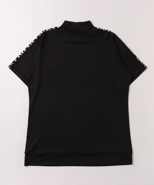 【セール】LUXEAKMPLUS(リュクスエイケイエムプラス)ゴルフ ラインロゴ半袖モックネックTシャツ（Tシャツ/カットソー）｜LUXEAKMPLUS（リュクスエイケイエムプラス）