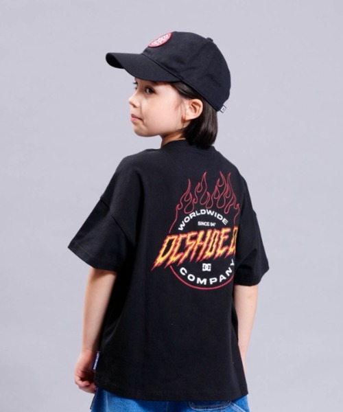 DC(ディーシー)の「【ムラサキスポーツ別注】DC/ディーシー キッズ Tシャツ YST231532(Tシャツ/カットソー・キッズ・ホワイト/ブラック・130cm/150cm/120cm/140cm/160cm)」の1枚目の写真