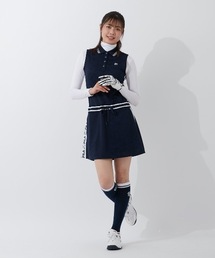 FILA ゴルフ ワンピース ネイビーとソックスセット FILA GOLF フィラゴルフ ゴルフウェア ワンピース ノースリーブ