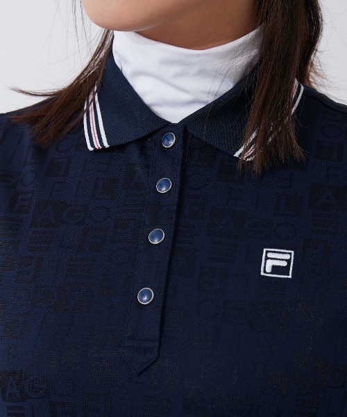 FILA ゴルフ ワンピース ネイビーとソックスセット FILA GOLF フィラゴルフ ゴルフウェア ワンピース ノースリーブ