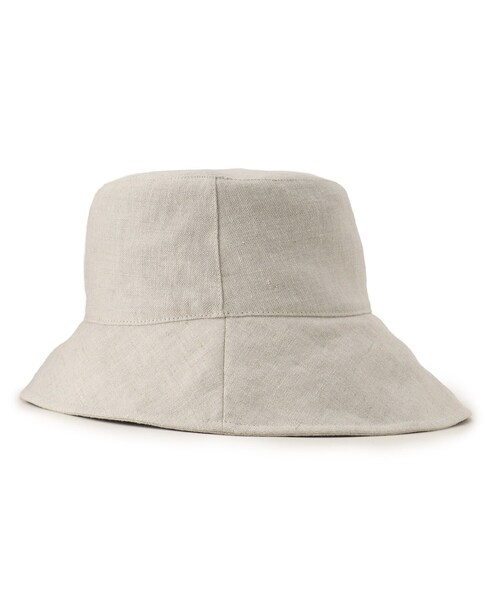 UNTITLED（アンタイトル）の「◆リネン2wayハット（ハット・レディース・ナチュラル/ブラック・99）」の4枚目の写真