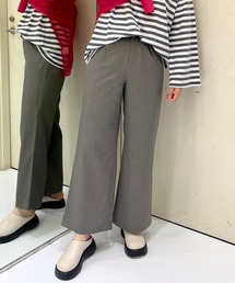 【MODE】リネンライクスラックスパンツ