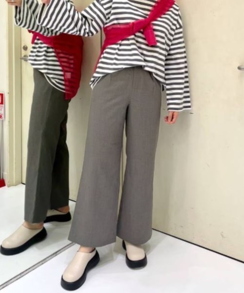 FOREVER 21(フォーエバー トゥエンティーワン)の「【MODE】リネンライクスラックスパンツ(スラックス・レディース・ブラック/グレー系その他/グレー・MEDIUM/SMALL)」の8枚目の写真