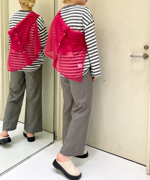 FOREVER 21(フォーエバー トゥエンティーワン)の「【MODE】リネンライクスラックスパンツ(スラックス・レディース・ブラック/グレー系その他/グレー・MEDIUM/SMALL)」の20枚目の写真