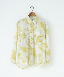 RYU | ▲RYU/リュー Kazakh long-sleeve shirt 長袖シャツ 総柄 ブロードシャツ(シャツ/ブラウス)