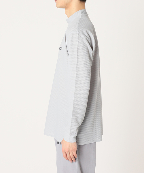 EDIFICE（エディフィス）の「【CLUBHAUS / Dynamic Range】別注 ウォームアップ  モックネック Tシャツ（Tシャツ/カットソー・メンズ・チャコールグレー/イエロー/ネイビー・MEDIUM/LARGE）」の5枚目の写真