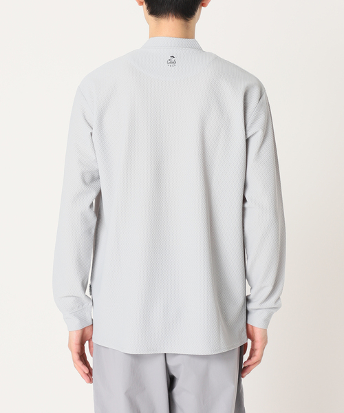 EDIFICE（エディフィス）の「【CLUBHAUS / Dynamic Range】別注 ウォームアップ  モックネック Tシャツ（Tシャツ/カットソー・メンズ・チャコールグレー/イエロー/ネイビー・MEDIUM/LARGE）」の6枚目の写真