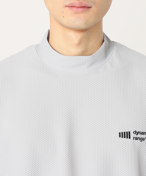 EDIFICE（エディフィス）の「【CLUBHAUS / Dynamic Range】別注 ウォームアップ  モックネック Tシャツ（Tシャツ/カットソー・メンズ・チャコールグレー/イエロー/ネイビー・MEDIUM/LARGE）」の9枚目の写真