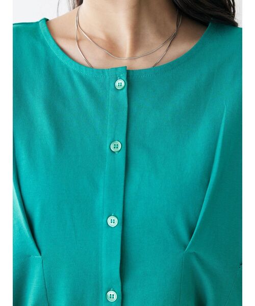 CRAFT STANDARD BOUTIQUE（クラフトスタンダードブティック）の「前後2wayタックプルオーバー（Tシャツ/カットソー・レディース・グレイッシュベージュ/グリーン/ブラック・FREE）」の13枚目の写真