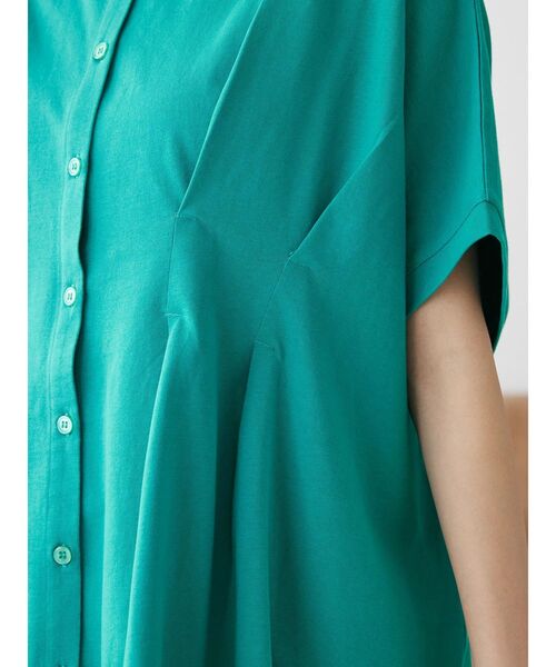 CRAFT STANDARD BOUTIQUE（クラフトスタンダードブティック）の「前後2wayタックプルオーバー（Tシャツ/カットソー・レディース・グレイッシュベージュ/グリーン/ブラック・FREE）」の14枚目の写真