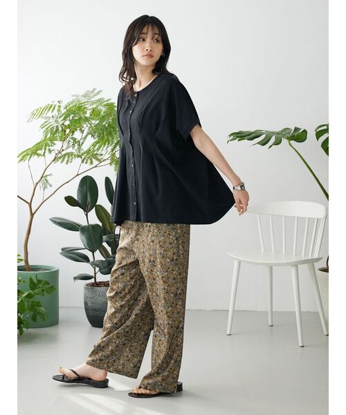 CRAFT STANDARD BOUTIQUE（クラフトスタンダードブティック）の「前後2wayタックプルオーバー（Tシャツ/カットソー・レディース・グレイッシュベージュ/グリーン/ブラック・FREE）」の22枚目の写真