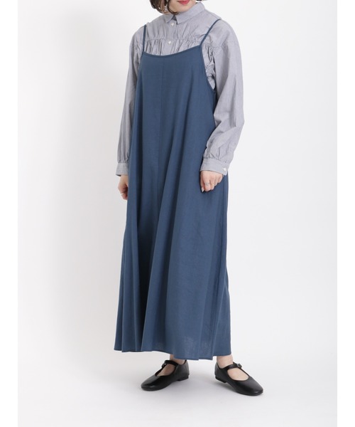 新品　SM2 TSUHARU☆サックス／リネンギャザーチュニック レディースファッション通販のCAN ONLINE SHOP