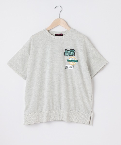LOVETOXIC(ラブトキシック)の「ワッペンBIG半T(Tシャツ/カットソー・キッズ・オフホワイト/チャコール/ライトグレー・L/S/M/SS)」の18枚目の写真